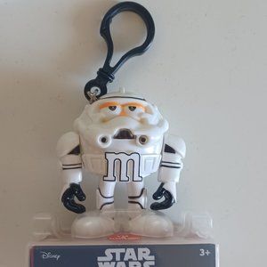 Collectible Disney Star Wars Storm Trooper Orange M&M Figural Flashlight w/clip
